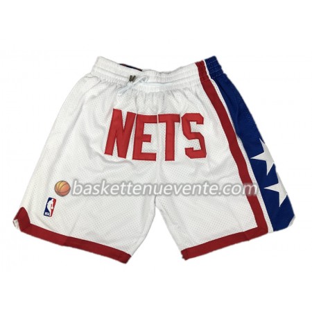 Homme Basket Brooklyn Nets Shorts à poche Blanc Swingman